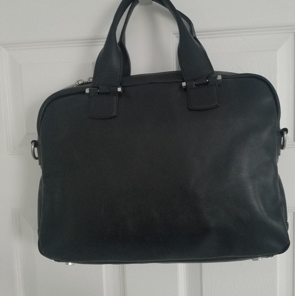 UGG Leather Slim Branford Satchel Laptop Work Bag - Picture 2 of 15